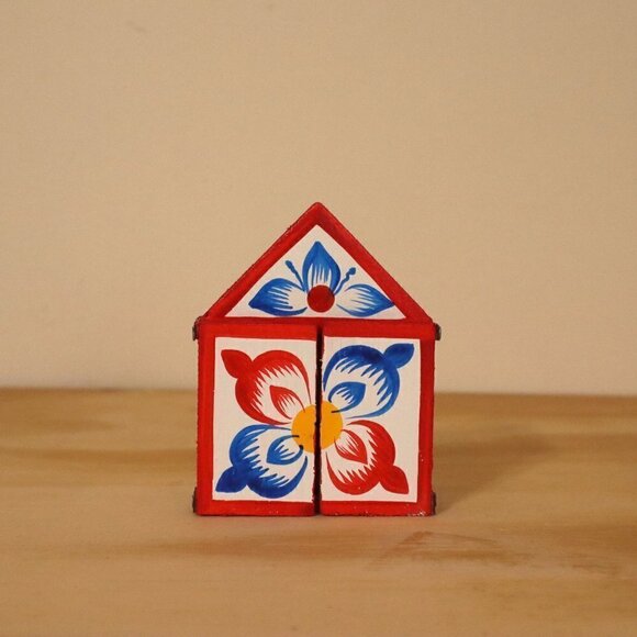 Nativity Scene Miniature Diorama Retablo‎ Wood Box 3" Tall - Picture 6 of 9